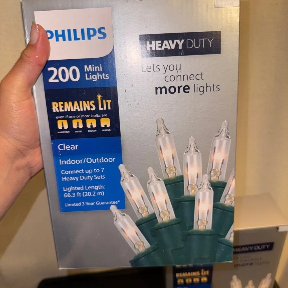 Christmas Philips Heavy Duty 200 Mini Lights